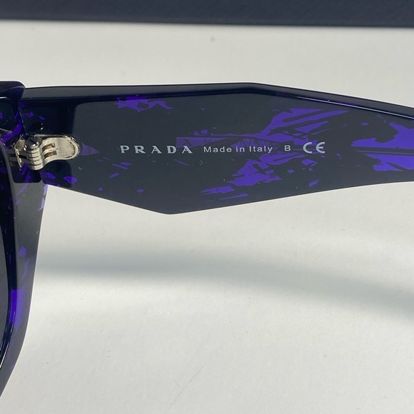 🔥New🔥- Prada Symbole sunglasses SPR07Y Acetate frame front in abstract v… - Picture 16 of 17
